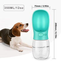 Dog Water Bottle, Leak Proof Portable Water Dispenser with Drinking Feeder for Pets, 12 or 19 ounce-Kalimdor Direct - B08R65TTC6-Blue-12oz-PetPhenom