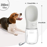 Dog Water Bottle, Leak Proof Portable Water Dispenser with Drinking Feeder for Pets, 12 or 19 ounce-Kalimdor Direct - B08R65TTC6-White-12oz-PetPhenom