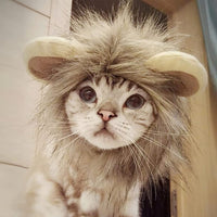 Costumes for Cats and Small Dogs - Choice of Birthday Hat, Christmas, Leprechaun, Lion Mane, Sailor, Santa, or Wizard Hat-NAMSAN Store - B07GZPBF19-Lion Mane-PetPhenom
