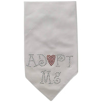 Mirage Pet Products Adopt Me Rhinestone Bandana, Small, Assorted Colors-Dog-Mirage Pet Products-White-PetPhenom