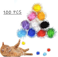 Cat Mylar Crinkle Play Toy Balls for Indoor Cats, 10 or 100 piece-JSN US Distribution - B091YYWGQB-10pc-PetPhenom