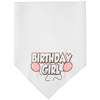 Mirage Pet Products Birthday Girl Screen Print Bandana, Large, Assorted Colors-Dog-Mirage Pet Products-White-PetPhenom