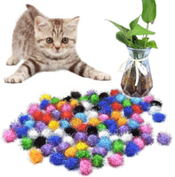 Cat Mylar Crinkle Play Toy Balls for Indoor Cats, 10 or 100 piece-JSN US Distribution - B091YYWGQB-10pc-PetPhenom