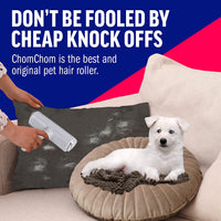 ChomChom Roller Pet Hair Remover - Reusable Multi-Surface Lint Roller & Animal Fur Removal Tool-B00BAGTNAQ - ChomChom-PetPhenom