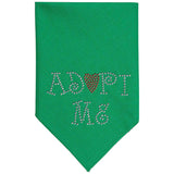 Mirage Pet Products Adopt Me Rhinestone Bandana, Large, Assorted Colors-Dog-Mirage Pet Products-Emerald Green-PetPhenom