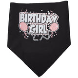 Mirage Pet Products Birthday Girl Screen Print Bandana, Large, Assorted Colors-Dog-Mirage Pet Products-Black-PetPhenom