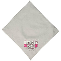 Mirage Pet Products Birthday Girl Screen Print Bandana, Small, Assorted Colors-Dog-Mirage Pet Products-Grey-PetPhenom
