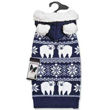 Zack & Zoey Elements Polar Br Knitted Hood Swter -Small-Dog-Zack & Zoey-PetPhenom