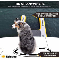 Solstice Inflatable Pup Plank Ramp Extra Large Grey/Yellow 48" x 32" x 5"-Dog-Solstice-PetPhenom