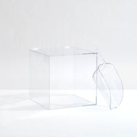 Hiddin Clear Storage Bin with Lift Up Lid & Scoop | Options-Dog-Hiddin.co-12" Square-PetPhenom