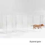 Hiddin Clear Freestanding Pet Gate Zig Zag | Options-Dog-Hiddin.co-4 Panel-PetPhenom