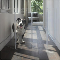 Hiddin Clear Freestanding Pet Gate Zig Zag | Options-Dog-Hiddin.co-4 Panel-PetPhenom