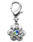 Mirage Pet Products Lobster Claw Flower Charm-Dog-Mirage Pet Products-Clear-PetPhenom