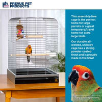 Prevue Pet Products Parrot Bird Cage - Chrome-Bird-Prevue Pet Products-PetPhenom