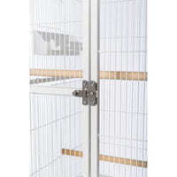 Prevue Pet Products Powder-coated steel construction Flight Cage w/ Stand - White-Bird-Prevue Pet Products-PetPhenom