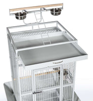 Prevue Pet Products Playtop Bird Home - Pewter White - Model 3152W-Bird-Prevue Pet Products-PetPhenom
