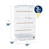 Prevue Pet Products Tall Tiel Cage White-Bird-Prevue Pet Products-PetPhenom