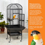 Prevue Pet Products Small Dome Top Cage - Black-Bird-Prevue Pet Products-PetPhenom