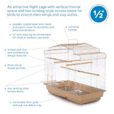 Prevue Pet Products Cockatiel Flight Bird Cage-Brown/White-Bird-Prevue Pet Products-PetPhenom