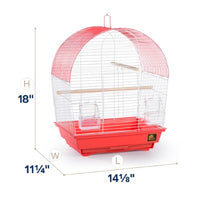 Prevue Pet Products Southbeach Coral/White Dome Top-Bird-Prevue Pet Products-PetPhenom